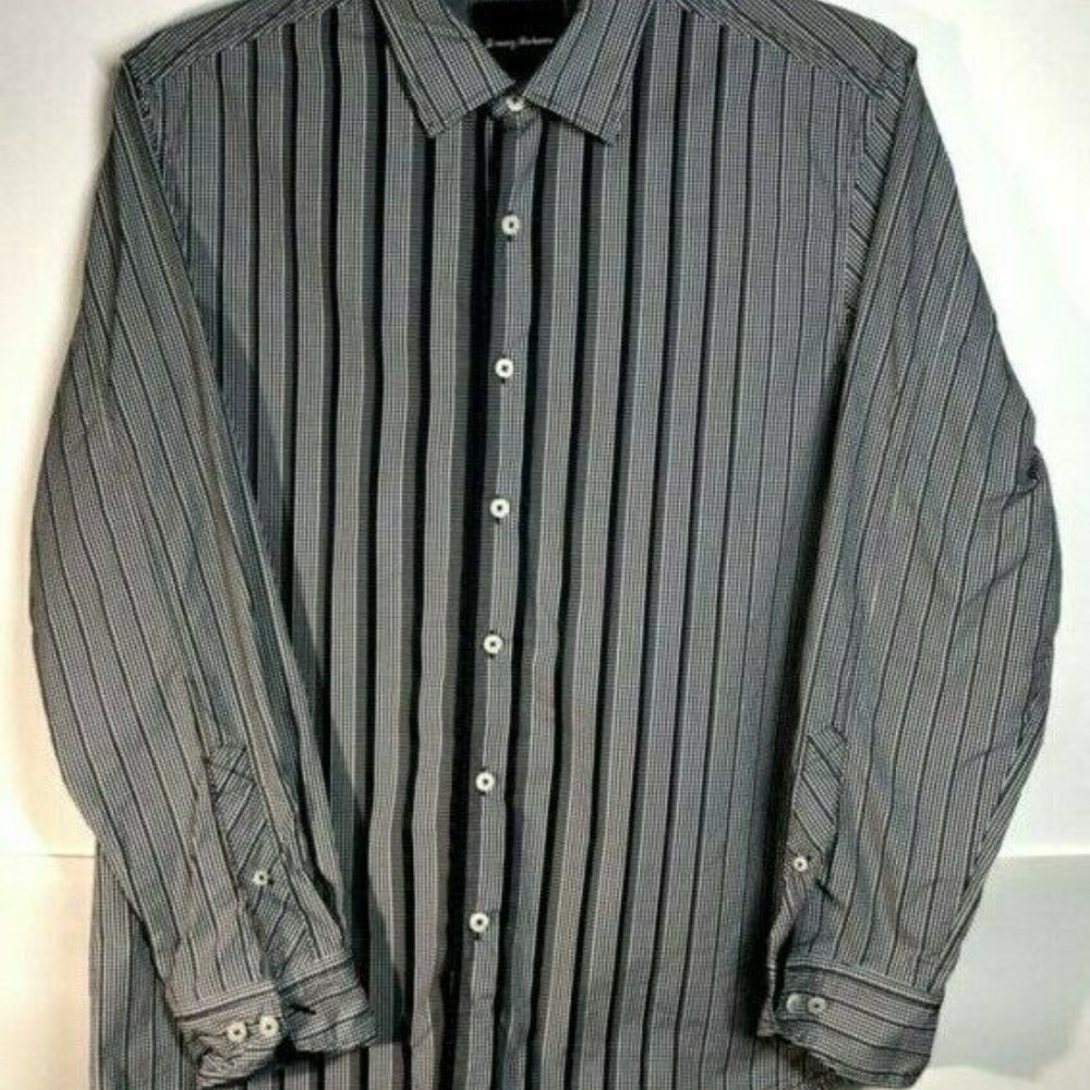 Tommy Bahama Checks & Stripes Island Modern Button